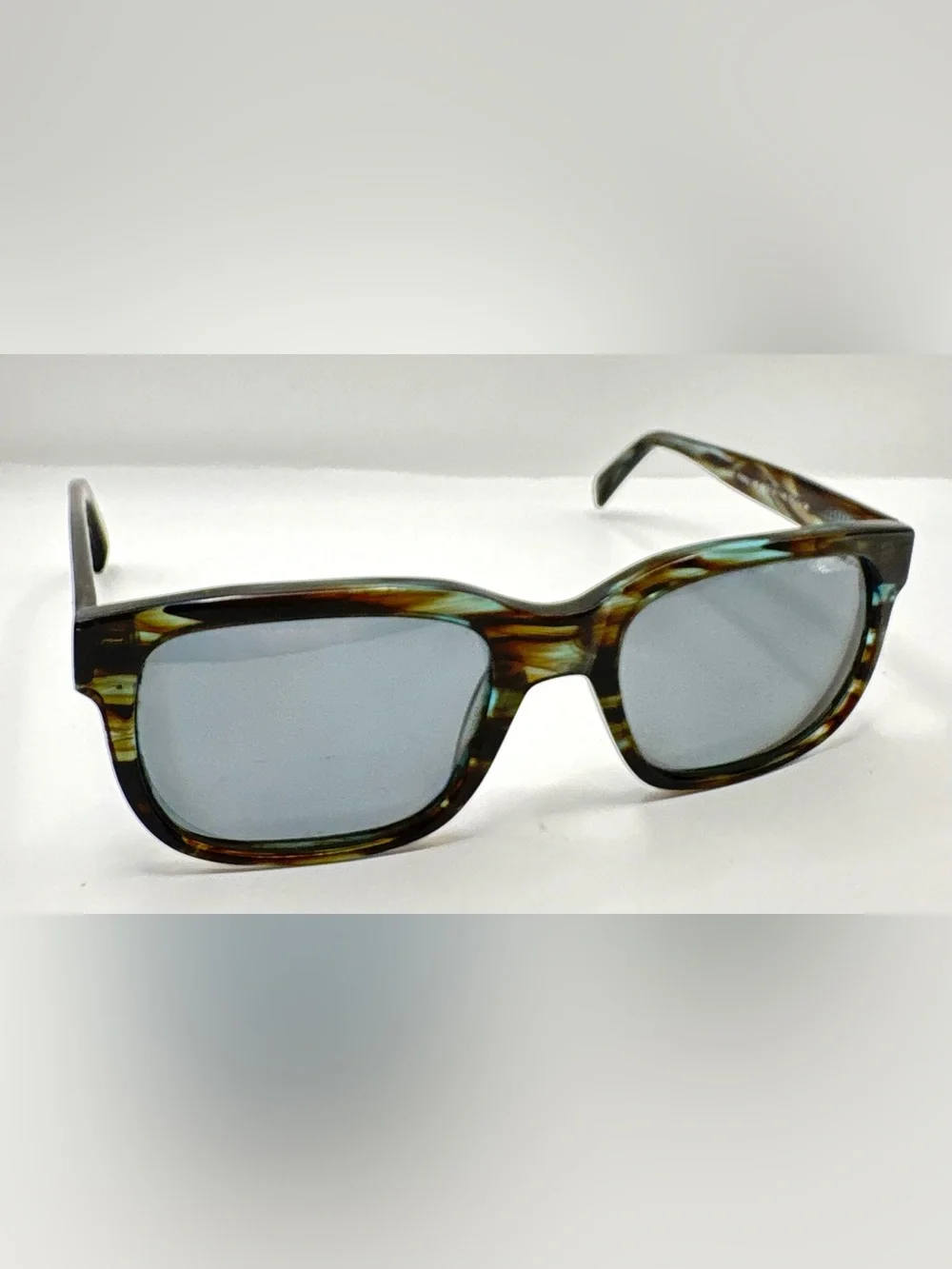 Warby Parker Paley 140 Blue Gray Oval Sunglasses Frames Only